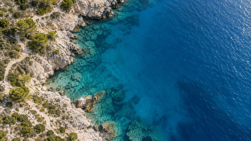 Mediterranean coastline