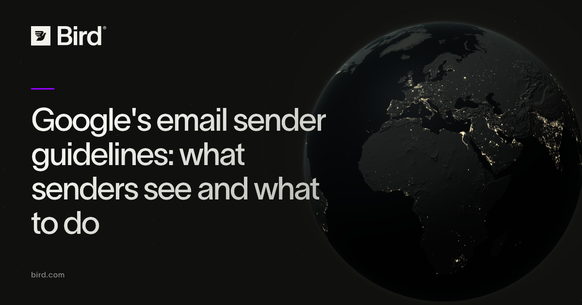 Google's email sender guidelines: what senders see and what to do