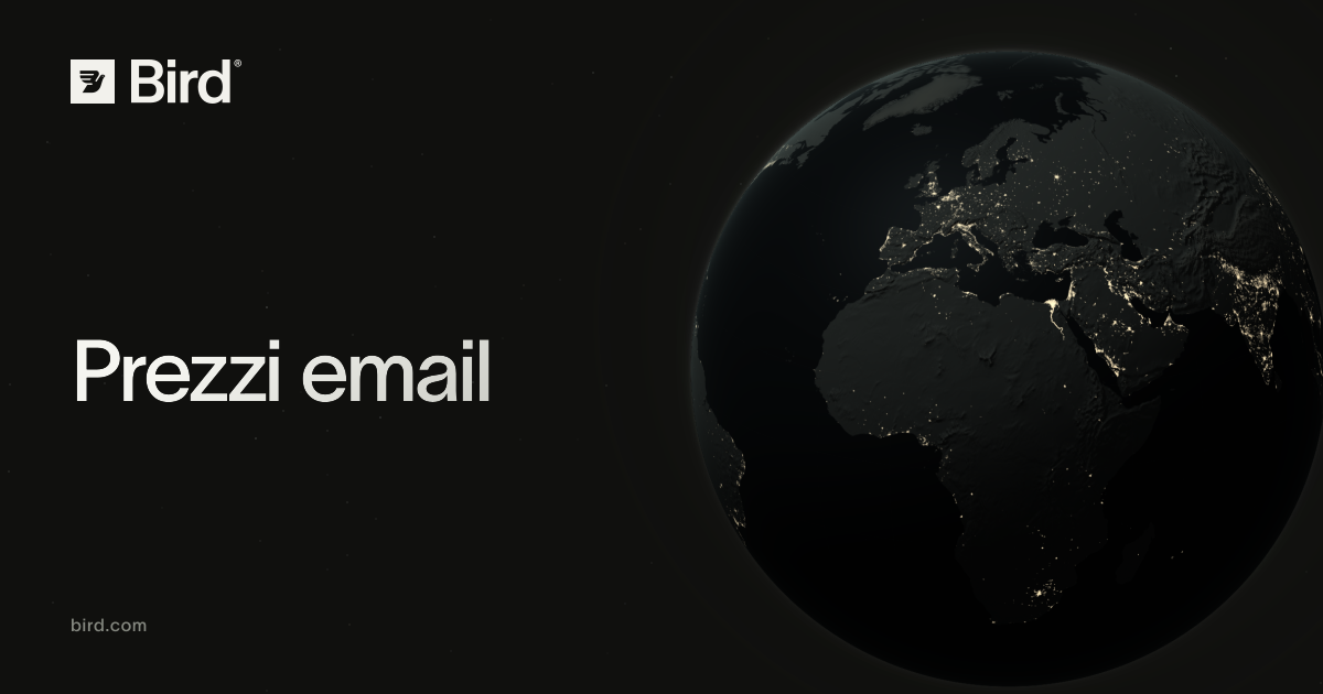 Prezzi email — Bird
